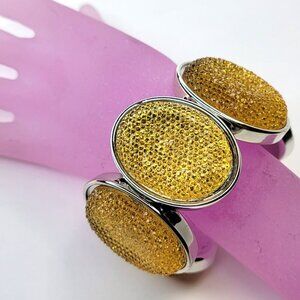 Yellow Glitter Stretch Fashion Bracelet Casual Wrap Bracelet